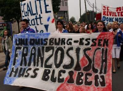 Duisburg-Essen Üniversitesi’nde Protesto