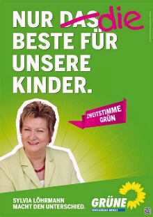 Sylvia Löhrmann - Seçim Afişi