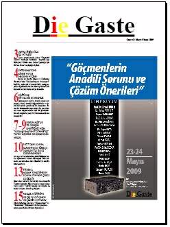 Die Gaste 6. Sayı / Mart-Nisan 2009