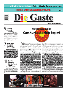 Die Gaste, 32. SAYI  / Mayıs-Temmuz 2014