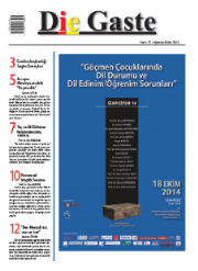Die Gaste 33. Sayı / Mayıs-Temmuz 2014