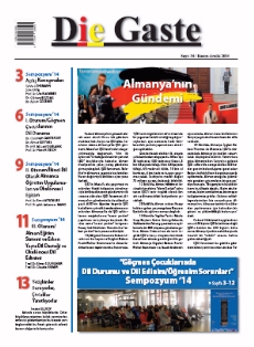 Die Gaste, 34. SAYI  / Kasım-Aralık 2014