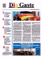 Die Gaste, SAYI: 34 / Kasım-Aralık 2014