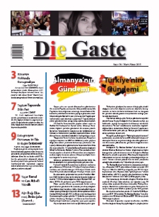 Die Gaste, 36. SAYI  / Mart-Nisan  2015